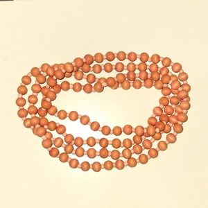 Long Pale Pink Necklace